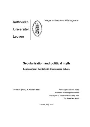 Secularization and Political Myth