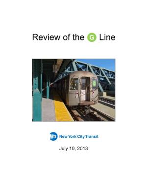Review of the G Line