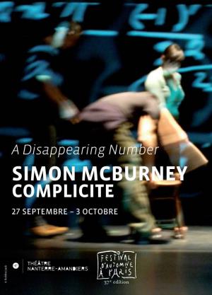 A Disappearing Number SIMON MCBURNEY COMPLICITE