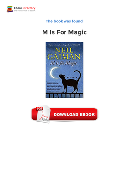 Free Ebooks M Is for Magic