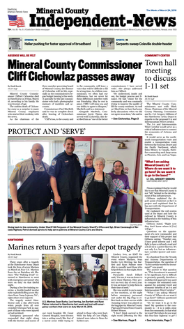 Mineral County Commissioner Cliff Cichowlaz Passes Away