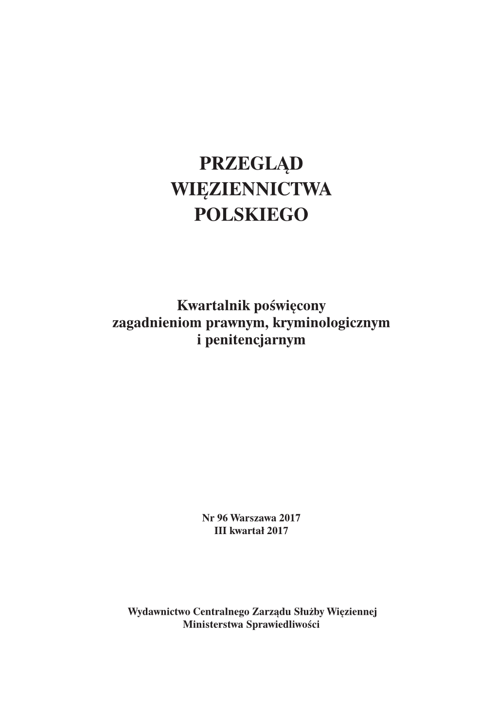 Przegląd Więziennictwa Polskiego