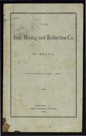 Inde Mining and Reduction Co