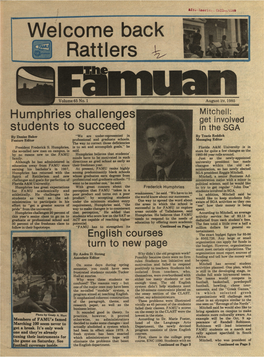 The Famuan August 29, 1985 (Various FAMU Publications)