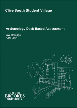 Archaeology Desk Based Assessment