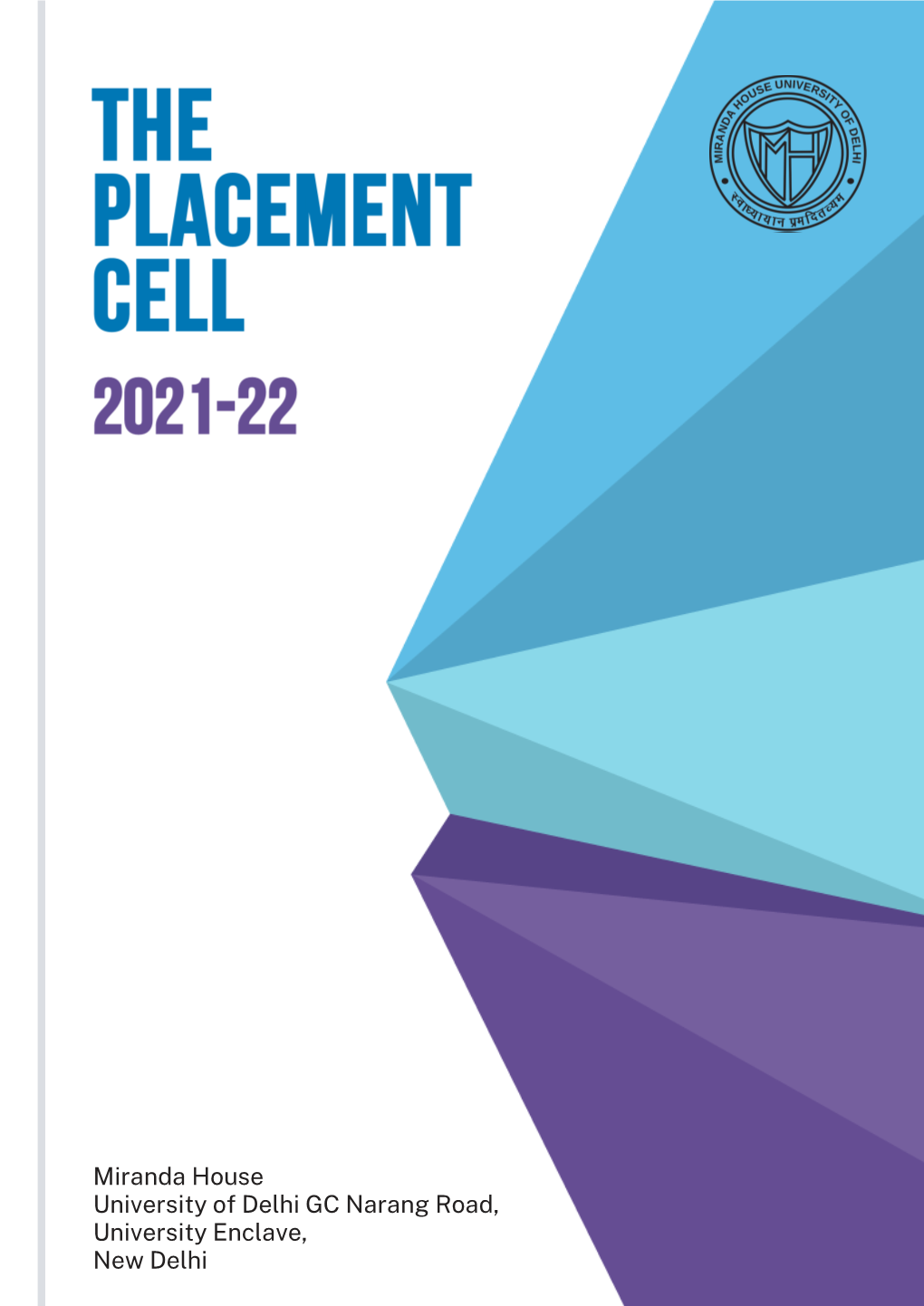 The Placement Cell Brochure, Miranda House