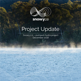Project Update Snowy 2.0 – Pumped-Hydro Project December 2018 CONTENTS