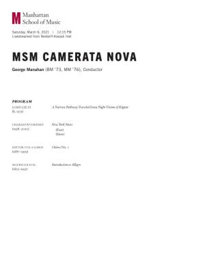 Msm Camerata Nova