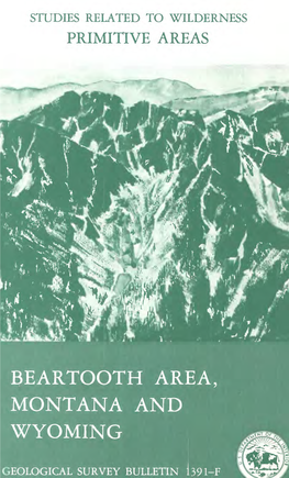 Beartooth Area, Montana and Wyoming