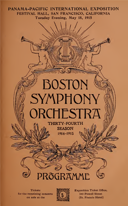 Boston Symphony Orchestra Concert Programs, Season 34, May 14