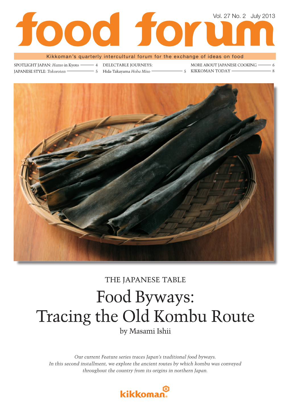 Food Byways: Tracing the Old Kombu Route by Masami Ishii