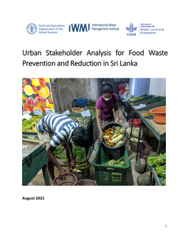 Urban Stakeholder Analysis for Food Waste Prevention and Reduction in Sri Lanka