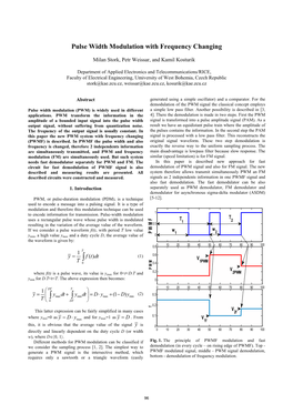 Pulse Width Modulation with Frequency Changing