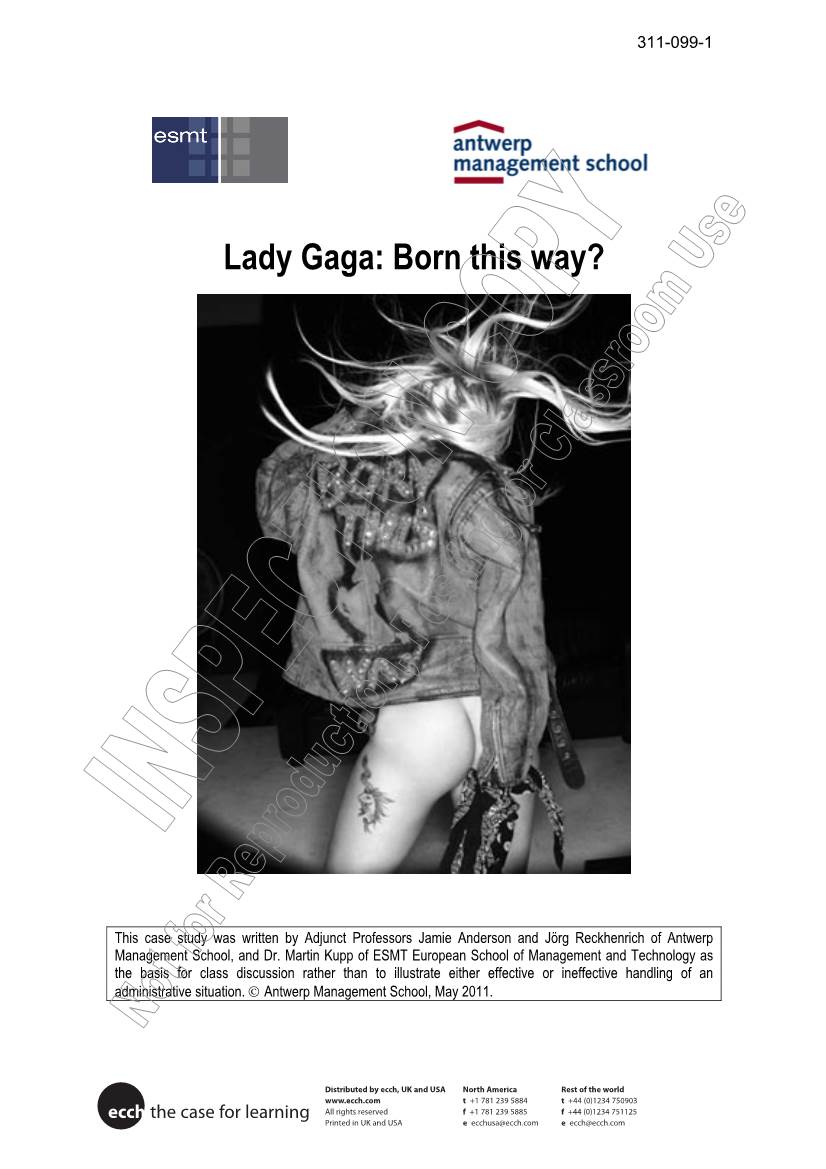 Lady Gaga: Born This Way?