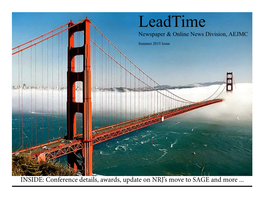 Leadtime Newspaper & Online News Division, AEJMC