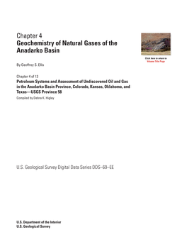 Geochemistry of Natural Gases of the Anadarko Basin
