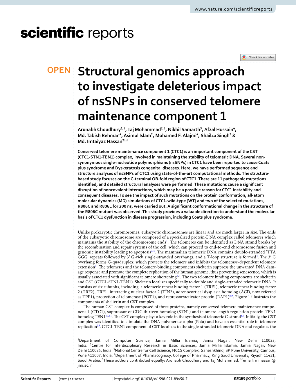 Structural Genomics Approach to Investigate Deleterious Impact Of