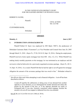 Case 2:14-Cv-03740-JHS Document 82 Filed 06/06/17 Page 1 of 22