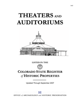 Theaters and Auditoriums in the Colorado State