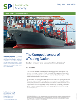 The Competitiveness of a Trading Nation