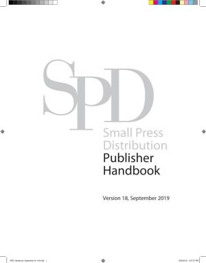 Small Press Distribution Publisher Handbook