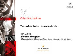 Olfactive Lecture