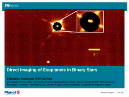 Direct Imaging of Exoplanets in Binary Stars