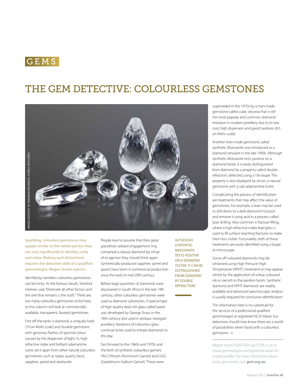 Colourless Gemstones