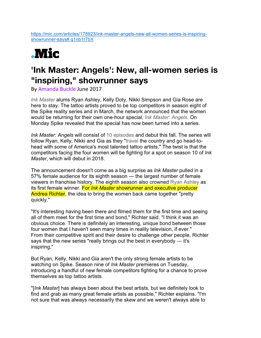 Ink Master: Angels': New, All-Women Series Is 