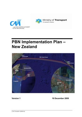 PBN Implementation Plan – New Zealand Version 1 16 December 2009