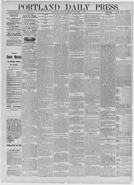 Portland Daily Press: September 01,1885