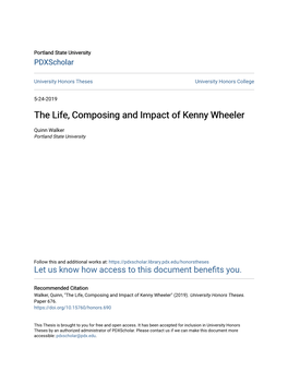 The Life, Composing and Impact of Kenny Wheeler