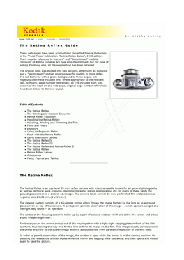 The Retina Reflex Guide