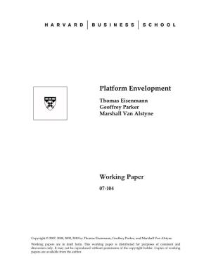 Platform Envelopment Working Paper