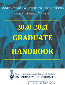 ANNE TANENBAUM CENTRE for JEWISH STUDIES at the University of Toronto
