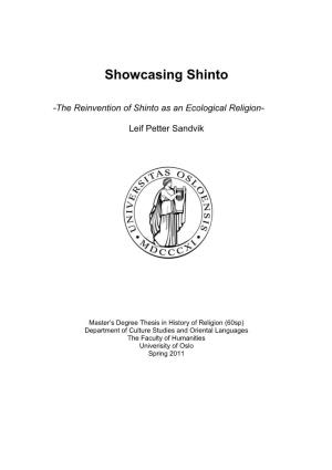 Showcasing Shinto