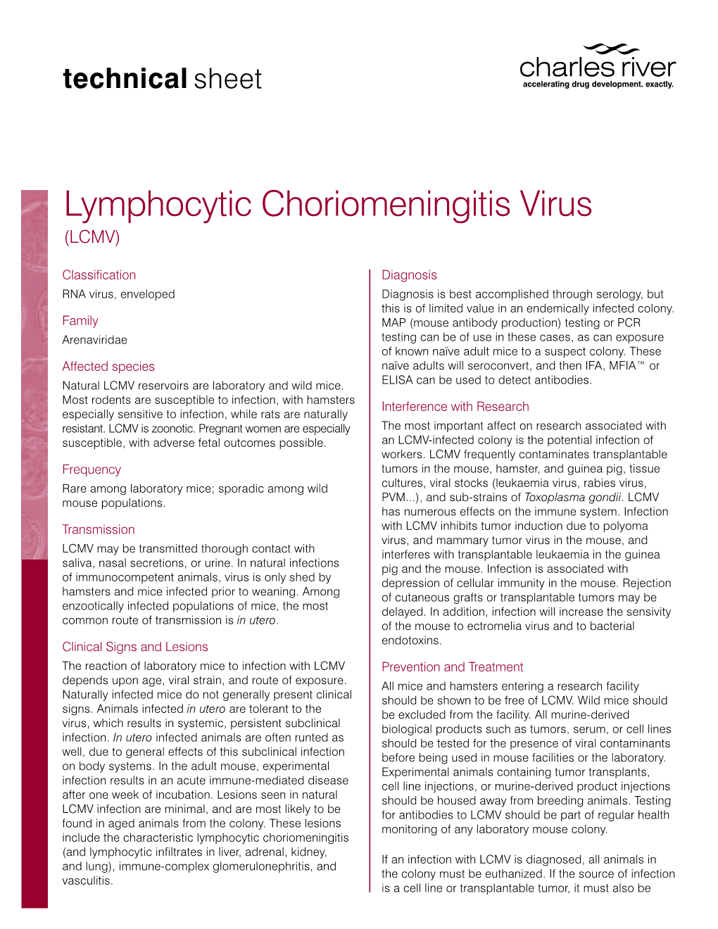 Lymphocytic Choriomeningitis Virus (LCMV)