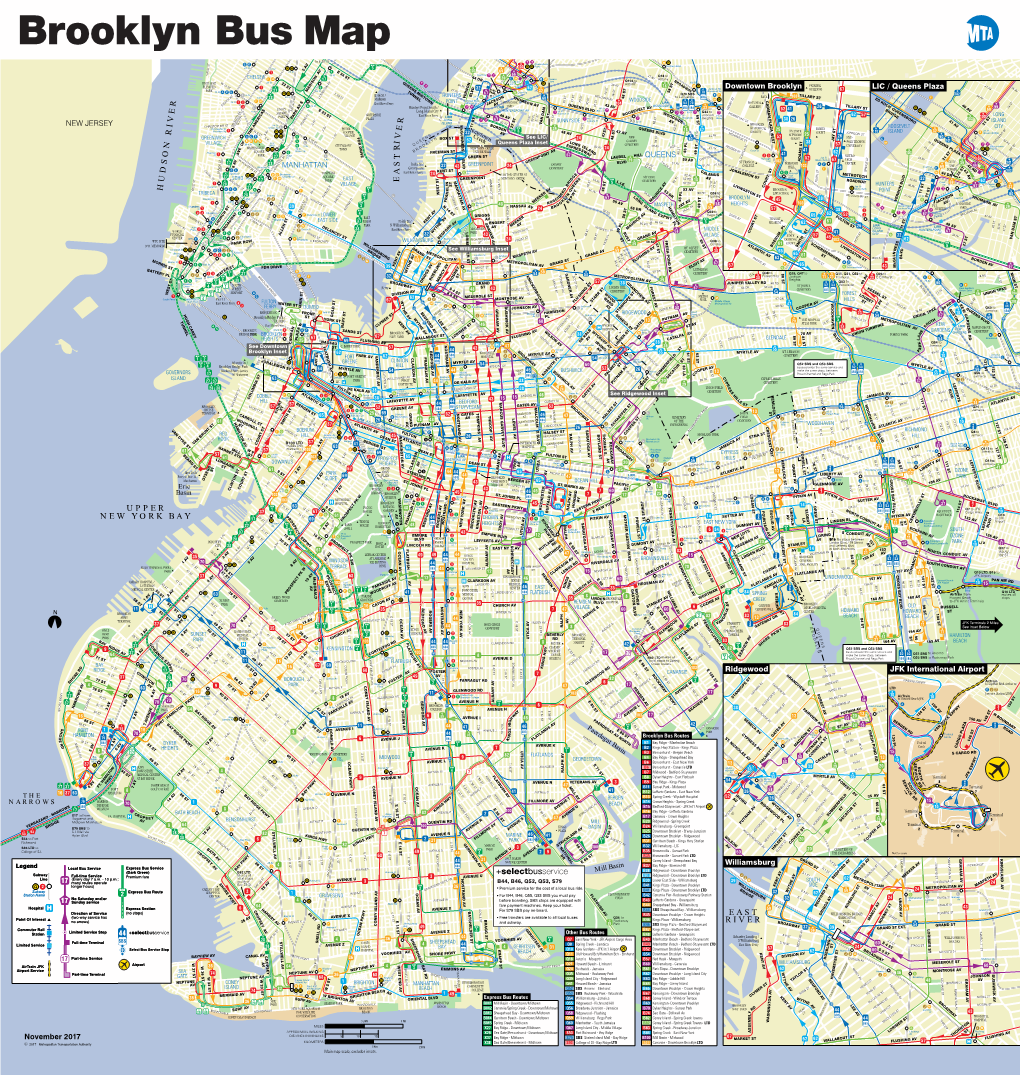 Brooklyn Bus Map November 2017