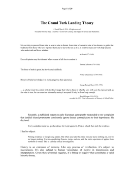The Grand Turk Landing Theory