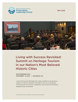 Summit on Heritage Tourism in Our Nation's Most Beloved Historic Cities