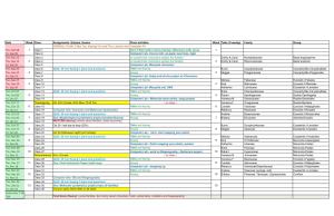 Taxonomy 3110 Schedule