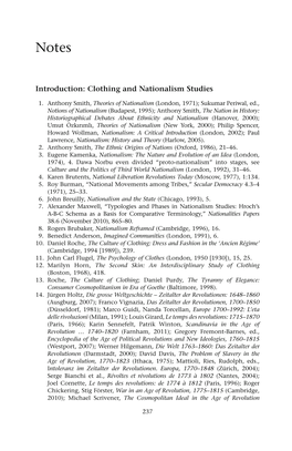 Introduction: Clothing and Nationalism Studies