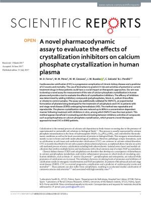 A Novel Pharmacodynamic Assay to Evaluate the Effects of Crystallization