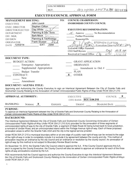 Management Routing: Executive Snohomish