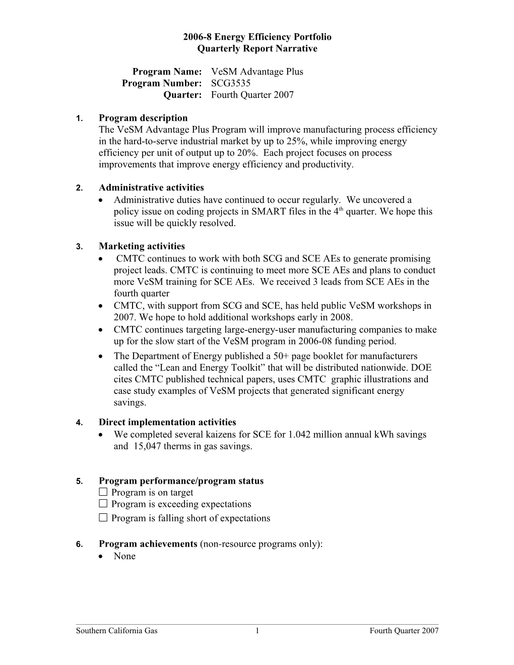 2006-8 Energy Efficiency Portfolio s1