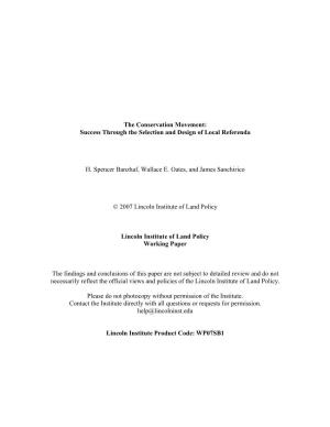 Success Through the Selection and Design of Local Referenda H