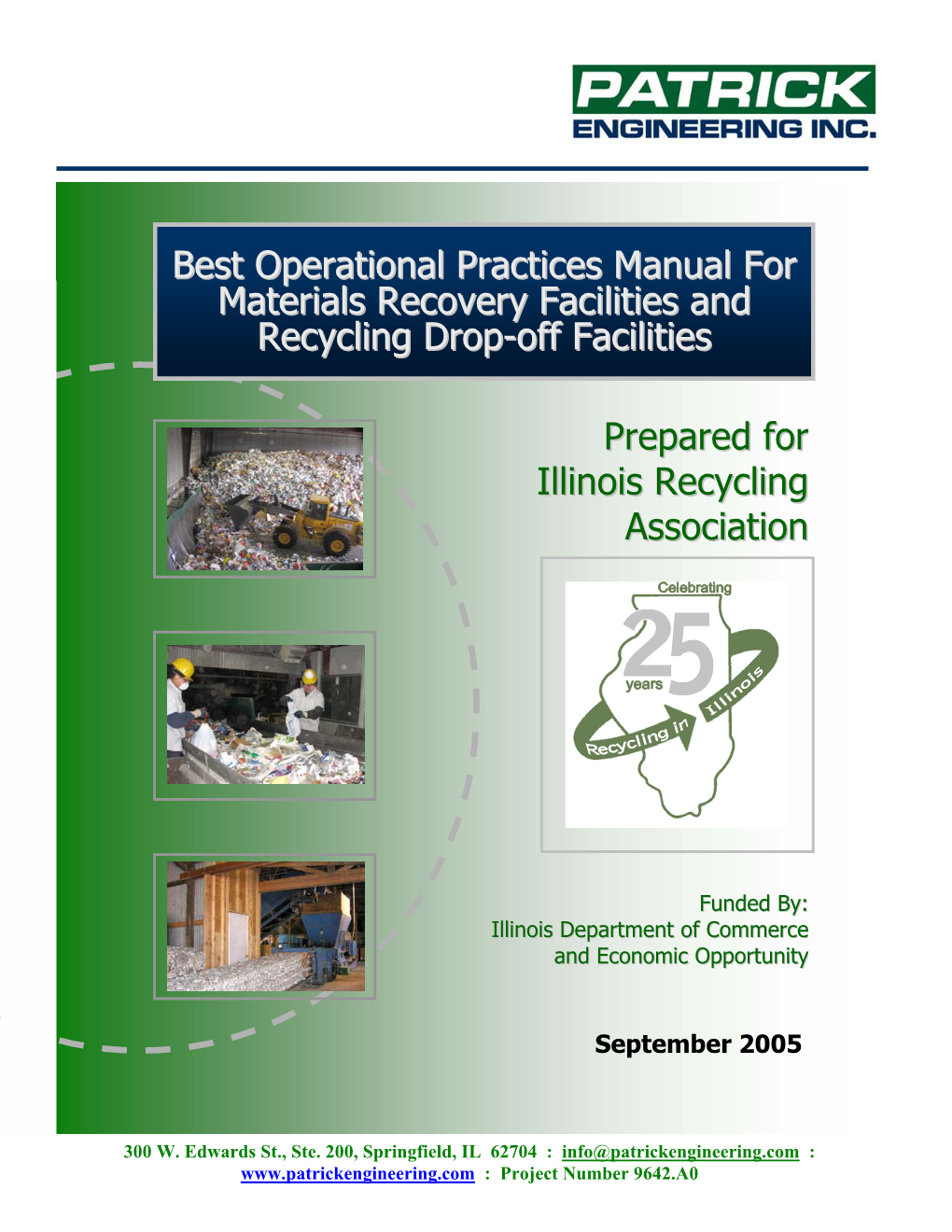 Best Operational Practices Manual for Materials Recovery Facilities and Recycling Drop-Off Facilities