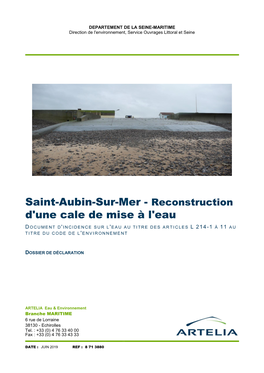 Saint-Aubin-Sur-Mer - Reconstruction D'une Cale De Mise À L'eau