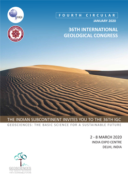 36Th International Geological Congress