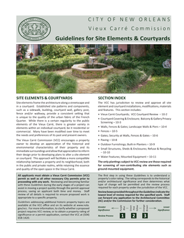 10. Guidelines for Site Elements & Courtyards